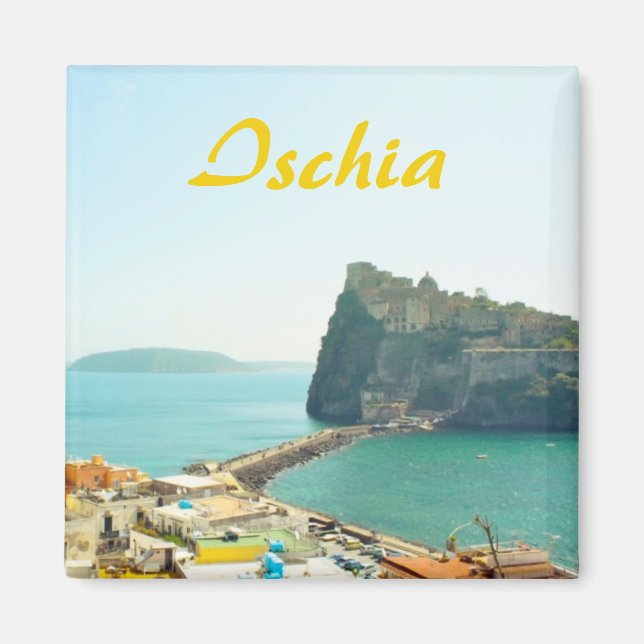 Imán Ischia en Italia Souvenir (Frente)