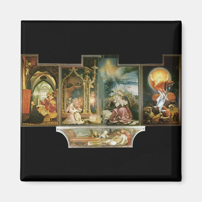 Imán Isenheimer Altar, Mathis Gothart Grünewald (Frente)