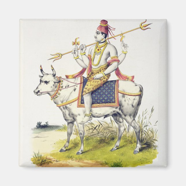 Imán Ishana o Shiva, grabada por C. de Motte (1785-183) (Frente)