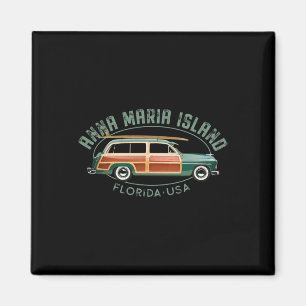 Imán Isla Anna Maria Florida Surfing Vintage