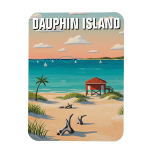 Imán Isla Dauphin Alabama Viajes