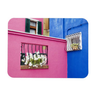 Imán Isla de Burano, Burano, Italia. Burano colorido