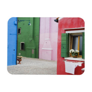 Imán Isla de Burano, Burano, Italia. Colorido Burano 2