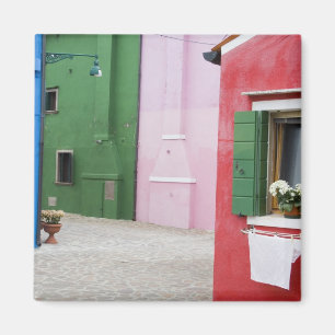 Imán Isla de Burano, Burano, Italia. Colorido Burano 2