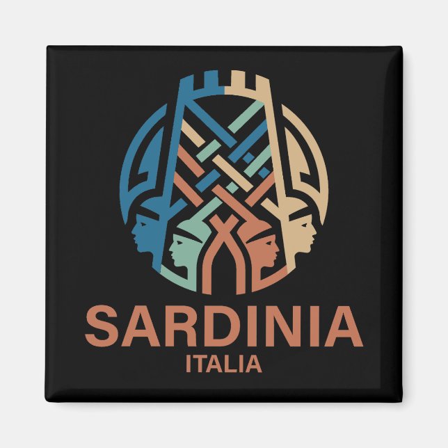 Imán Isla de Cerdeña Italia (Frente)