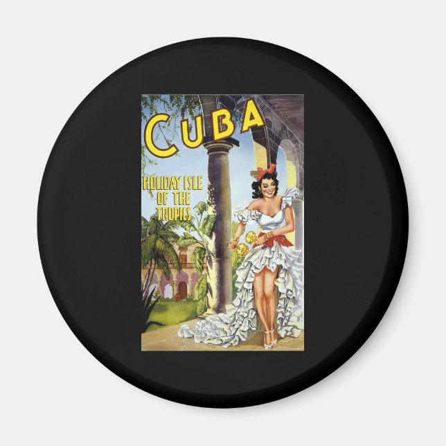 Imán Isla De Feriados De Cuba (Frente)