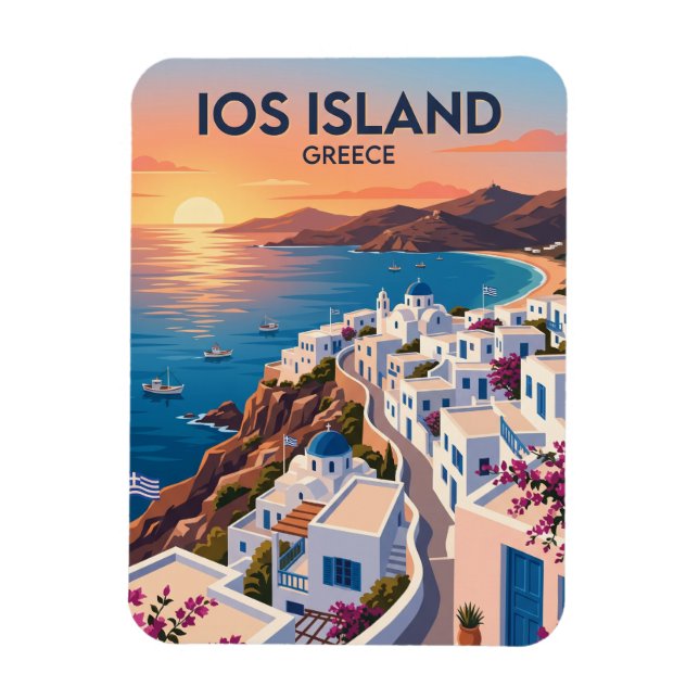 Imán Isla de Ios Grecia (Vertical)