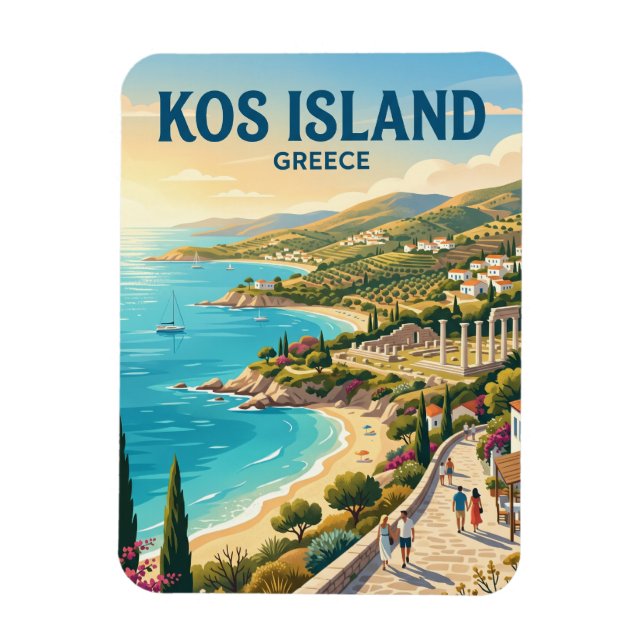 Imán Isla de Kos Grecia (Vertical)