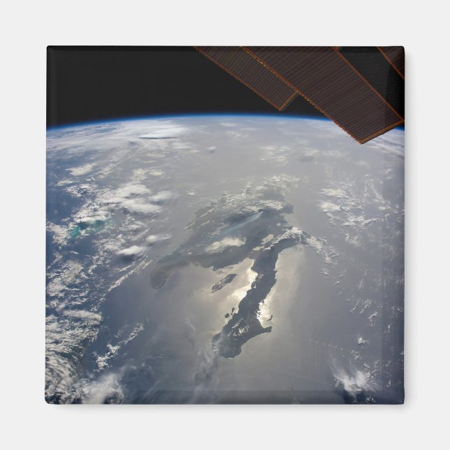 Imán Isla De La Española Con Sunglin (Frente)