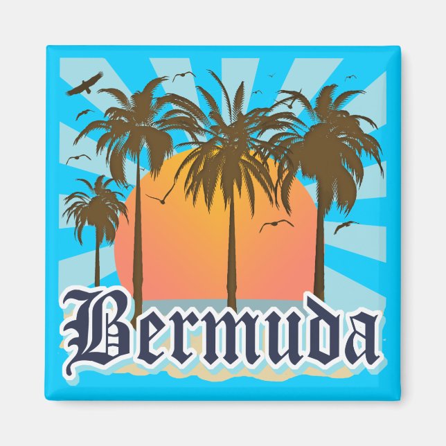 Imán Isla de las Bermudas (Frente)