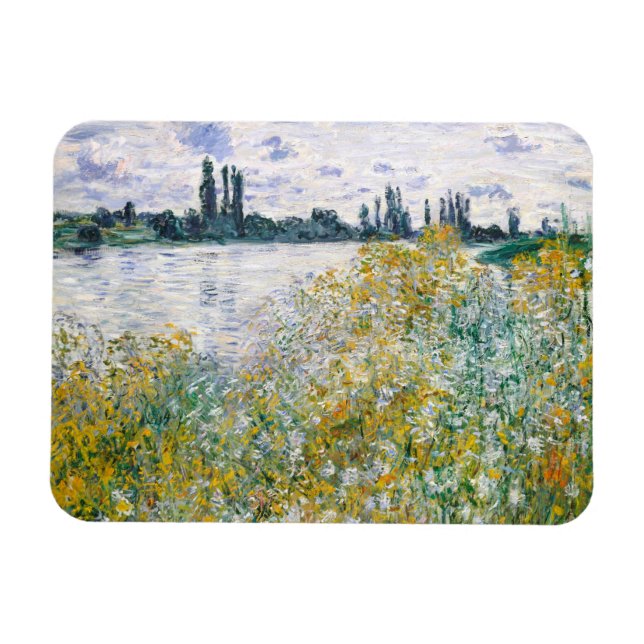 Imán Isla de las Flores cerca de Vétheuil, Monet (Horizontal)