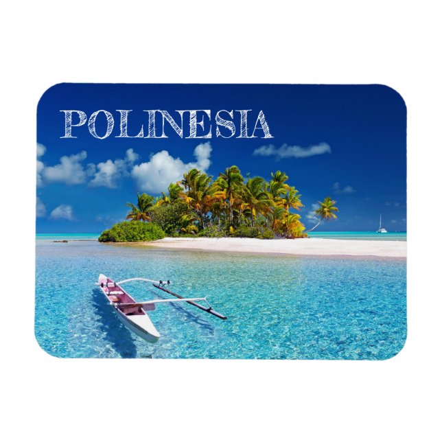 Imán Isla de los Sueños de Polinesia (Horizontal)