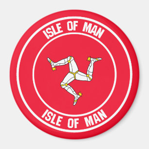 Imán Isla de Man Ronda Emblem