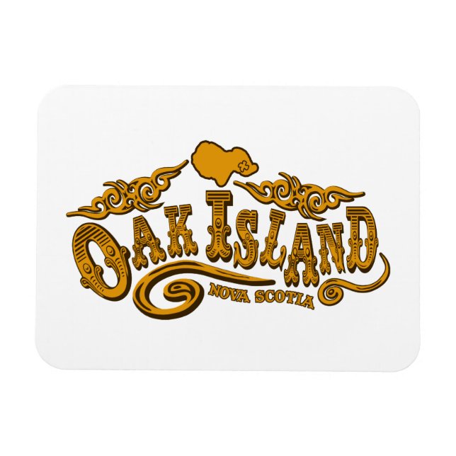 Imán Isla de Oak Saloon (Horizontal)