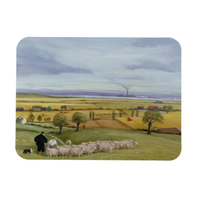 Imán Isla de Sheep Farmer (Horizontal)