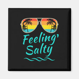 Imán Isla de vacaciones sintiendo salado surf retro pal