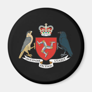 Imán Isla del escudo de armas del hombre