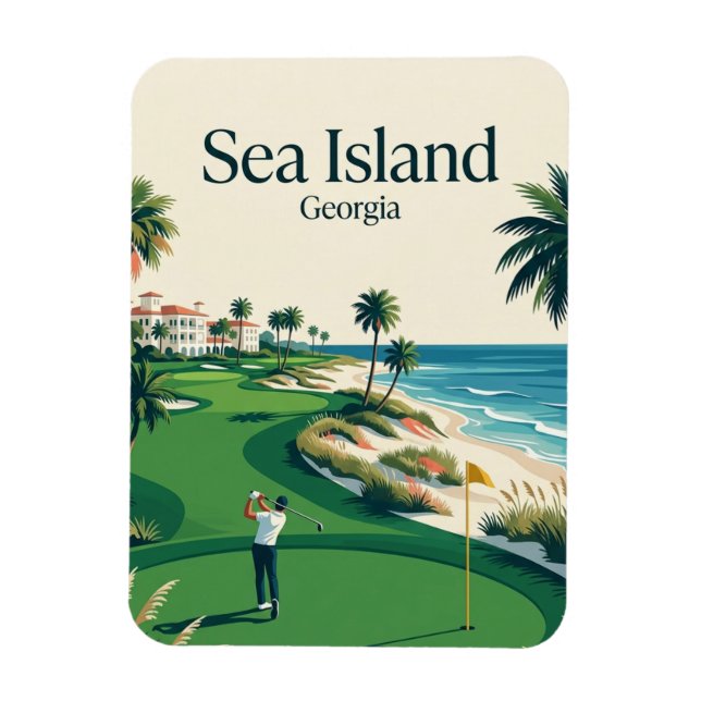 Imán Isla del Mar EE. UU. (Vertical)
