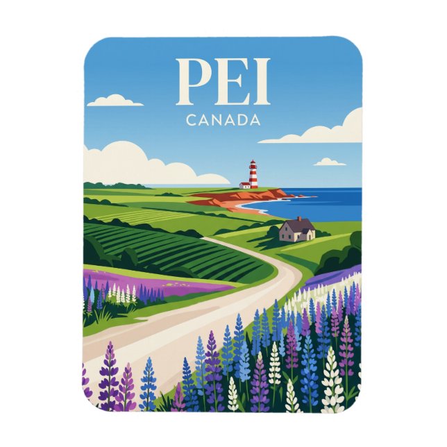 Imán Isla del Príncipe Eduardo Canadá (Vertical)