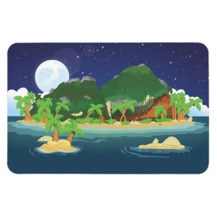 Imán Isla del Tesoro Tropical