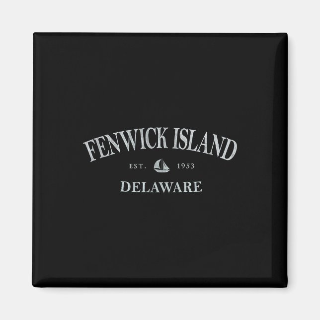 Imán Isla Fenwick Delaware _ Isla Fenwick De Sailbo (Frente)