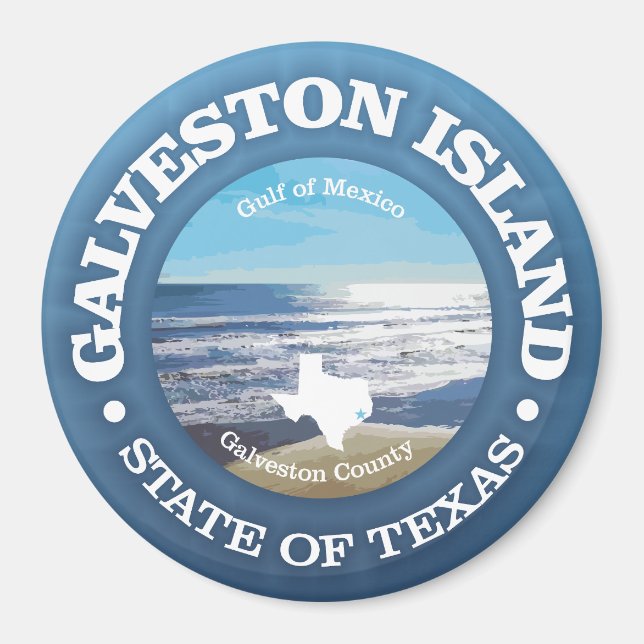 Imán Isla Galveston (C) (Frente)