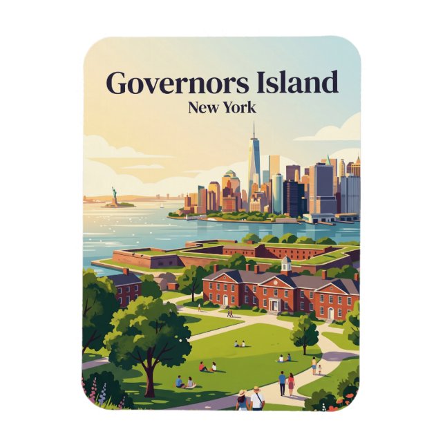 Imán Isla Governors Nueva York (Vertical)