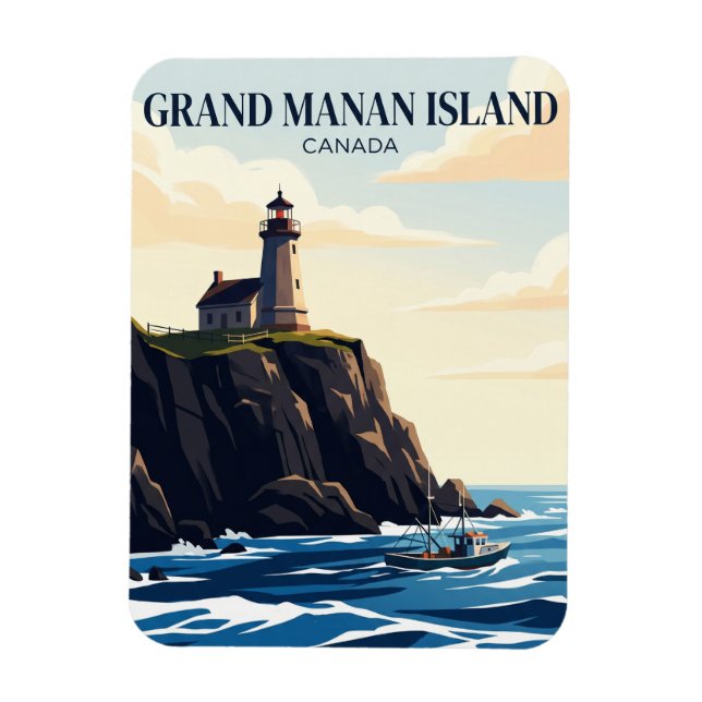 Imán Isla Grand Manan Canadá (Vertical)