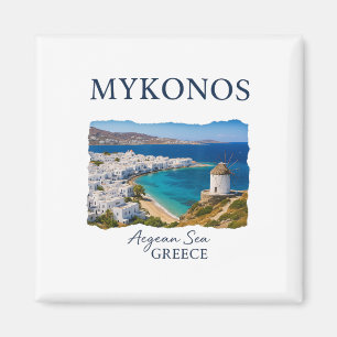 Imán Isla griega Mykonos vacaciones viajes vida costera