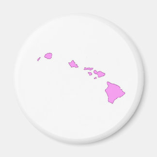 Imán isla hawaiana rosa
