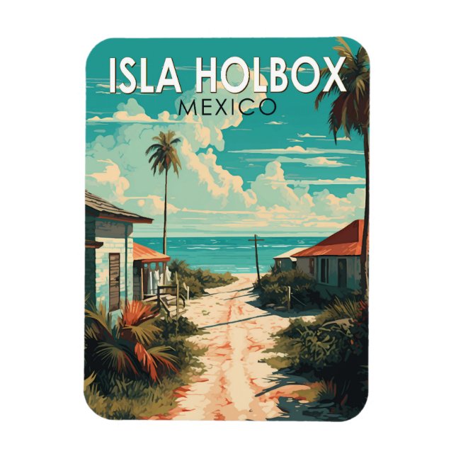 Imán Isla Holbox México Viaje al arte (Vertical)