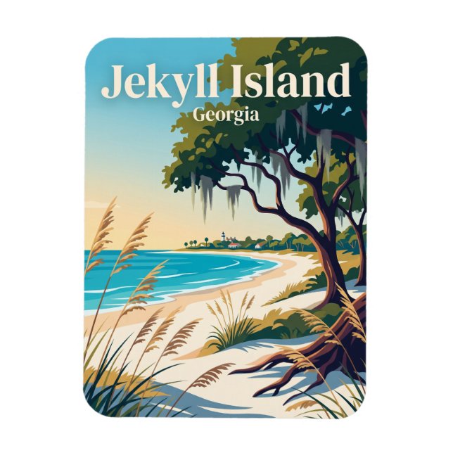 Imán Isla Jekyll, Georgia (Vertical)