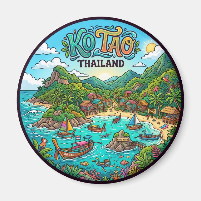 Imán Isla Ko Tao Tailandia (Frente)