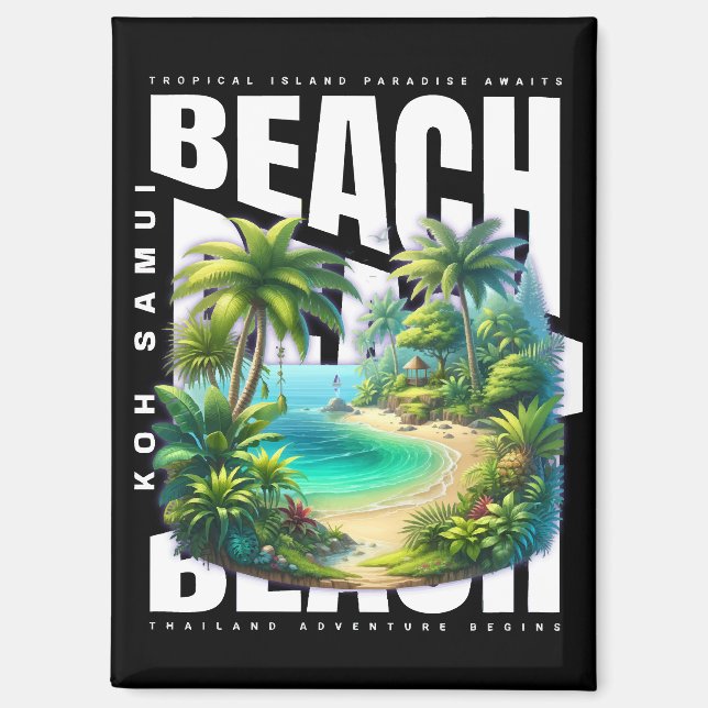 Imán Isla Koh Samui Tailandia (Anverso)