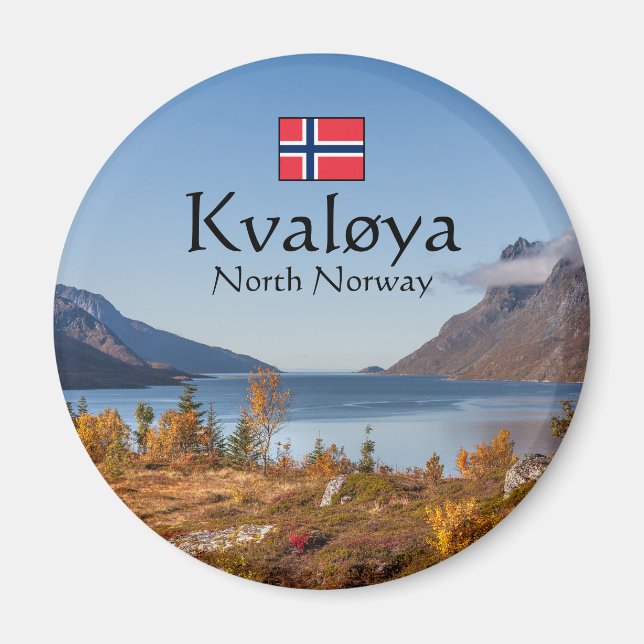 Imán Isla Kvaloya Noruega (Frente)