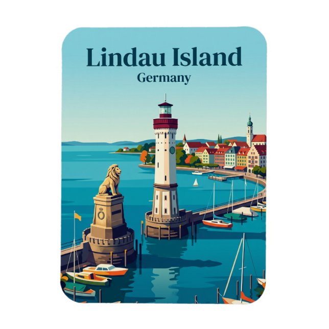 Imán Isla Lindau Alemania (Vertical)
