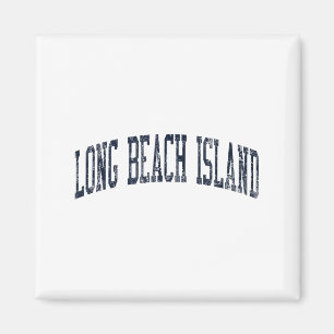 Imán Isla Long Beach Nj Jn2 Vintage Deportivo Azul