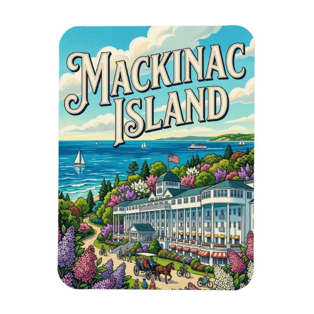 Imán Isla Mackinac (Vertical)