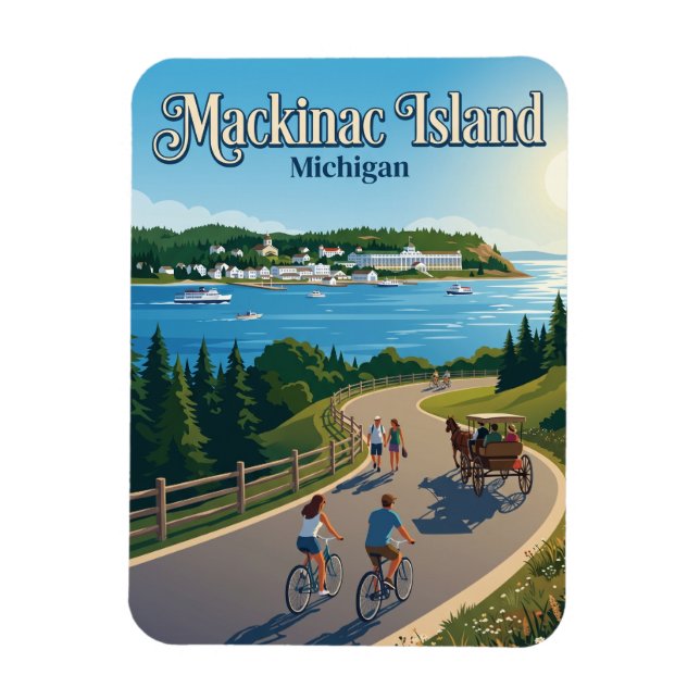 Imán Isla Mackinac EE. UU. (Vertical)