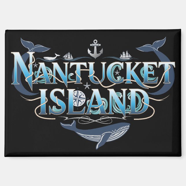 Imán Isla Nantucket Massachusetts (Anverso)