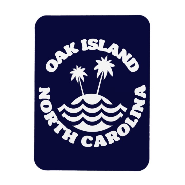 Imán Isla Oak, Carolina del Norte (Vertical)