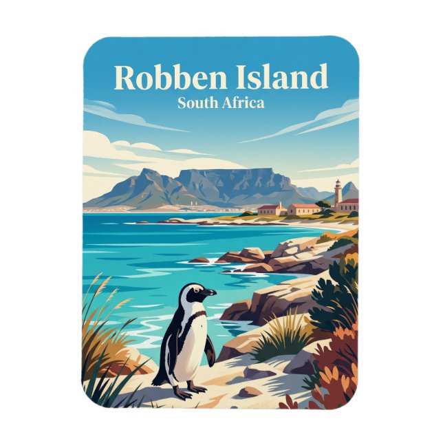 Imán Isla Robben Sudáfrica (Vertical)