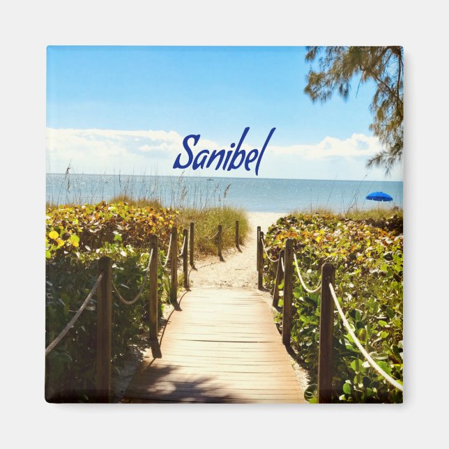 Imán Isla Sanibel Florida Beach Ocean (Frente)