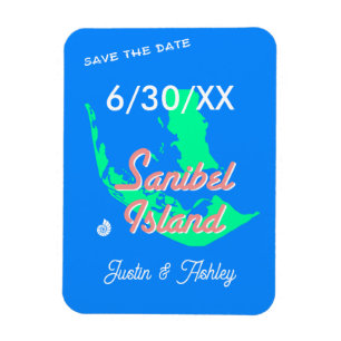 Imán Isla Sanibel salva la boda de la playa de dátiles