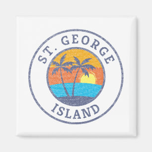 Imán Isla St. George, Florida Faded Classic Style