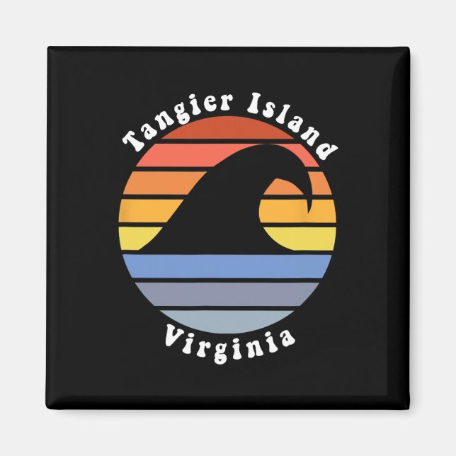 Imán Isla Tangier Virginia Va Beach Recuerdo de Vacacio (Frente)