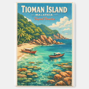Imán Isla Tioman, Malasia, en un vibrante trópico