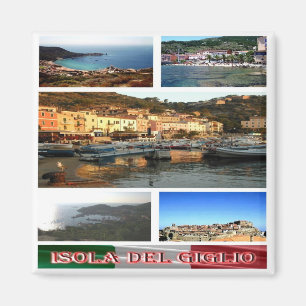 Imán ISLA TSC122 GIGLIO, Mosaico, Toscana, Nevera