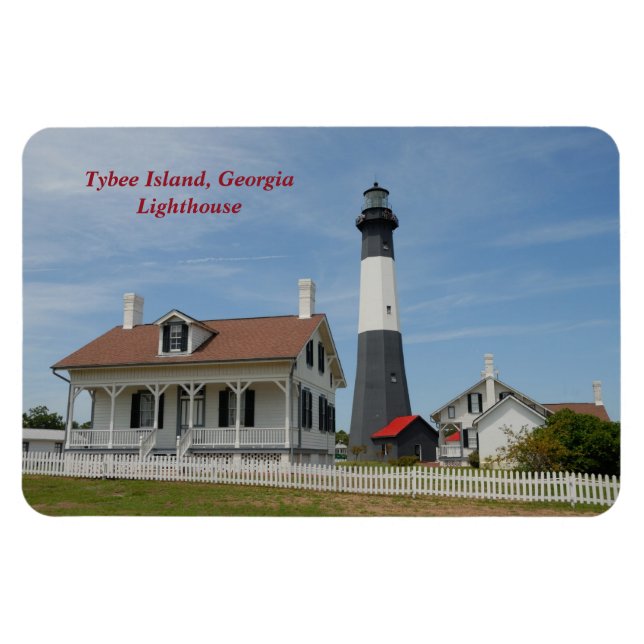 Imán Isla Tybee, faro de Georgia (Horizontal)