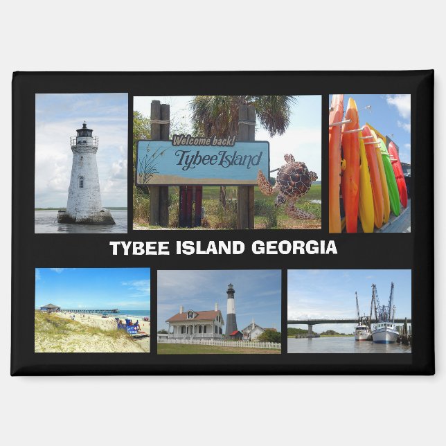 Imán Isla Tybee, Georgia (Anverso)